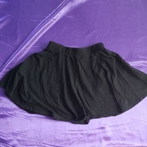 SO Black Elastic Skater Skirt